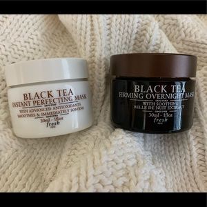 Fresh black tea facial masks